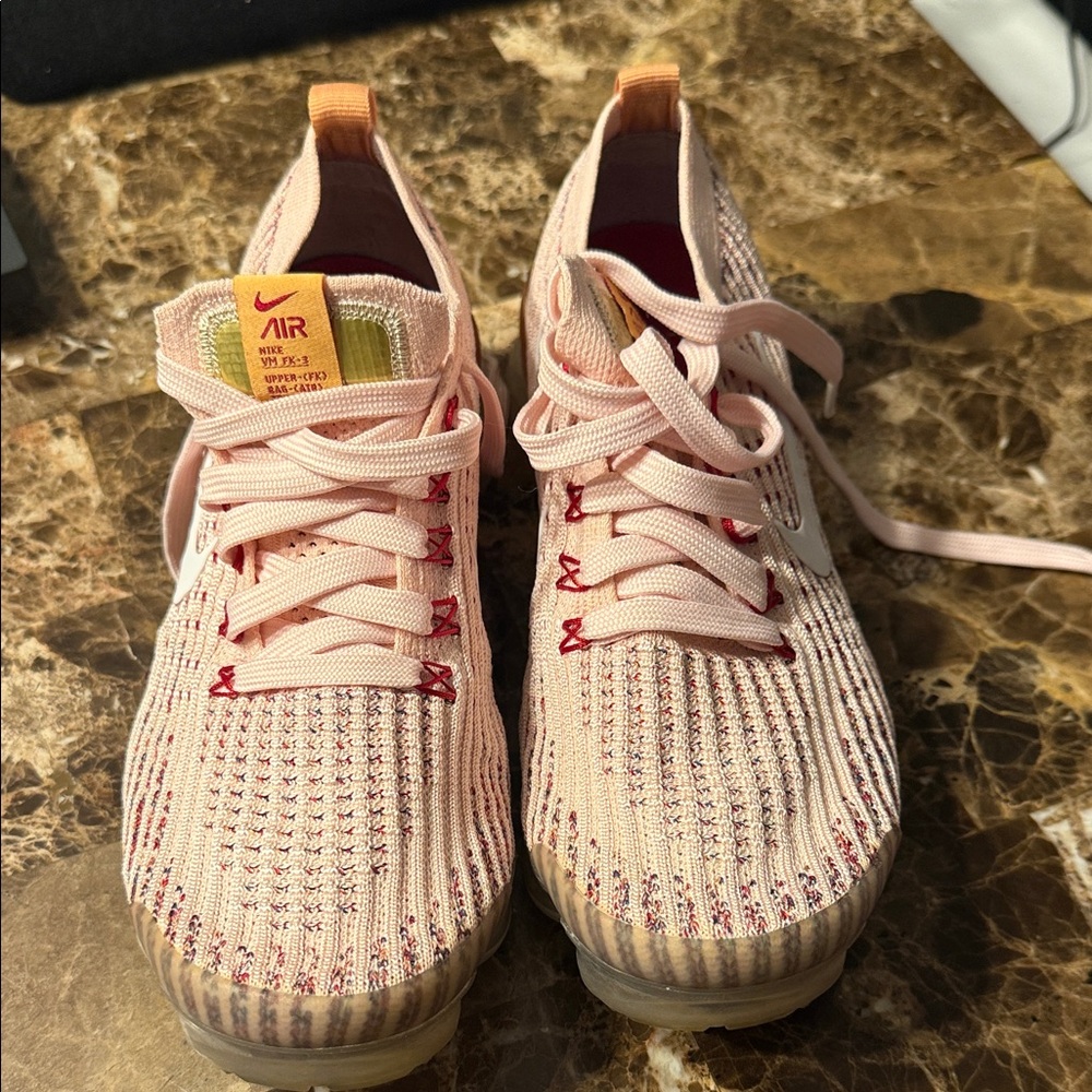 Nike Women's Pink Knit Air Sneakers